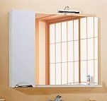 Панель с зеркалом, светильником и шкафчиком Aqwella 