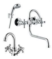 Набор смесителей Rossinka SET02-50, хром