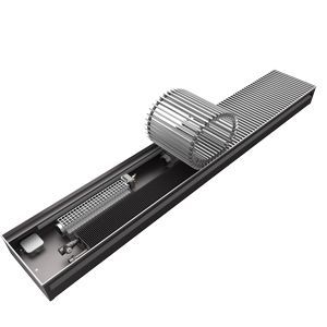 Конвектор внутрипольный Бриз 300x100x900 2то Конц прав U (10 Al 12 втулки черные)