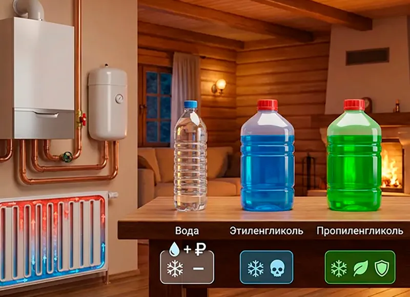 Виды теплоносителей для систем отопления частного дома