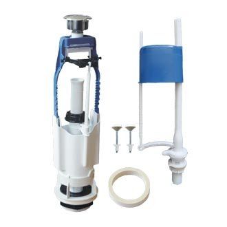 Арматура д/унитаза (АБ 69.57.14.3) 1кнопка нижн.подв Псков 