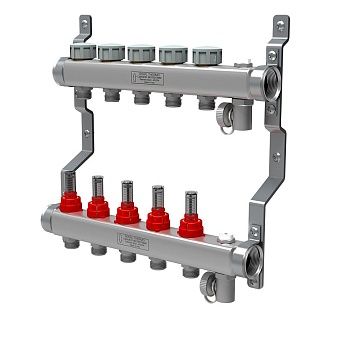 Коллекторная группа Royal Thermo с расходомерами 1