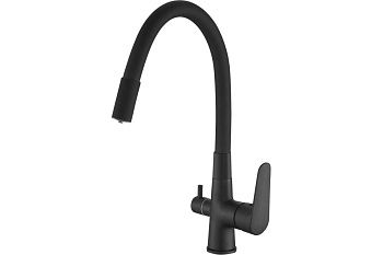 Смеситель для кухни ESKO Coral, CL 03 B Total, с подключением к фильтру, черный