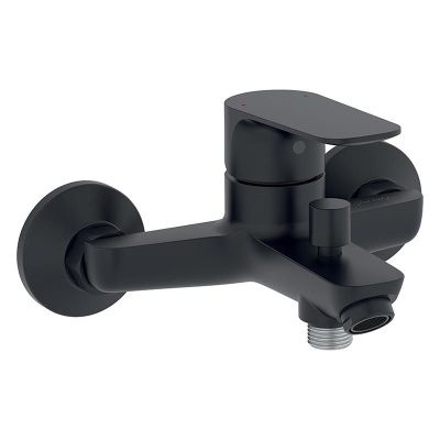 Смеситель для ванны и душа Jacob Delafon Oscar E29844-BL, матовый чёрный