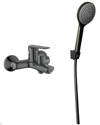 Смеситель для ванны Esko "Lagos Gun Metal" кор/изл, c акс., арт. LG54GM