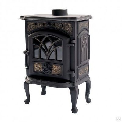 Печь-камин Сибирь 7 (чугунная со стеклом)***