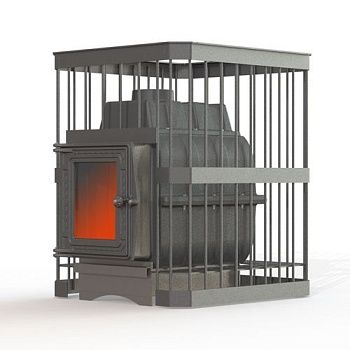 Печь банная Fireway ПАРОВАР 24 сетка-прут (201) б/в