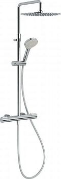 Душевой гарнитур с термостатическим смесителем Jacob Delafon Metro E26588-CP, хром