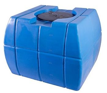 Бак пластиковый 600л с крышкой, куб