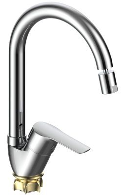Смеситель для кухни VODA "Spring", J-излив, арт. SG03