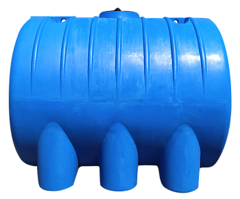 Бак пластиковый Г5000 (240х173х185) с крышкой, цилиндр, горизонтальный, 5000 л.