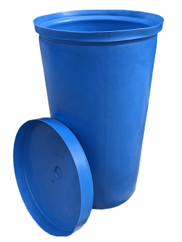 Бак пластиковый Б250 (d65hх108) с откидной крышкой, 250 л.