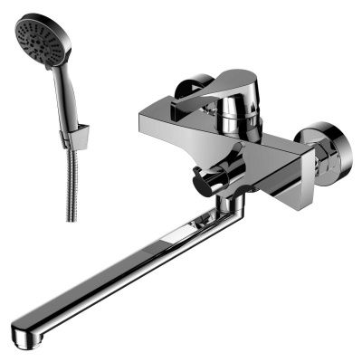 Смеситель для ванны Rossinka RS34-32, универсальный с поворотным изливом, хром