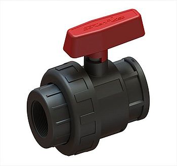 Кран шаровый пластиковый с внутренней резьбой 2