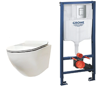 Инсталляция GROHE Rapid SL + унитаз Golden Frog LT046E-UQ (38772001+LT046E-UQ)