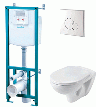 Инсталляция ПЭК Santek ПЭК Бореаль (инсталяция+кнопка+подв.унит+сид)