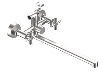 Смеситель для ванны ESKO "Astana", AA31, излив 350мм, нерж.сталь