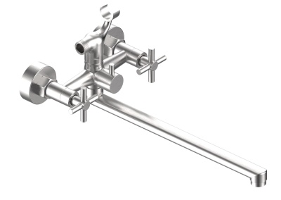 Смеситель для ванны ESKO "Astana", AA31, излив 350мм, нерж.сталь