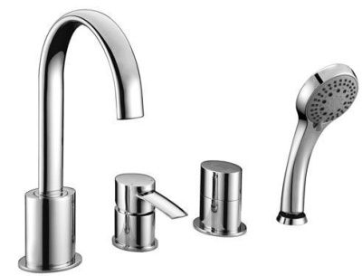 Смеситель на борт ванны Lemark Atlantiss LM3241С (4 отверстия)