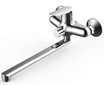 Смеситель для ванны Voda "Splash", изл. 200мм, с акс., SPL30