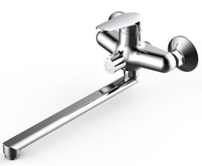 Смеситель для ванны Voda "Splash", изл. 200мм, с акс., SPL30