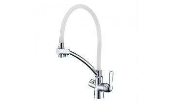 Смеситель Lemark Comfort LM3070C-White для кухни с подключением к фильтру
