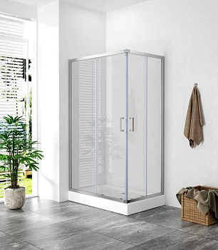 Душевой угол ZILI DO E1046С-12080 ЭГИР 1200х800х1950 мм 4мм раздвижной универсальный 1.2