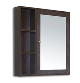 Зеркало Sanita Luxe Инфинити 76 венге 02 с полками