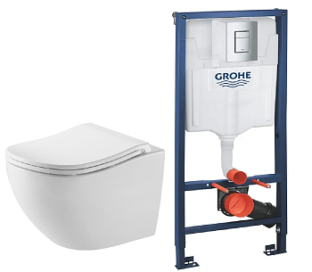 Унитаз ZILI DO LT-118E-UQ3 ЛУНАРИЯ с инсталляций Grohe Rapid SL (38772001) 5