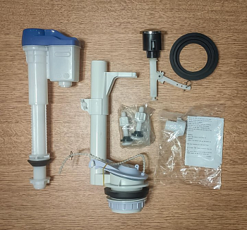 Арматура для унитаза HUIDA 1 кнопка нижн подвод HFSH-00257.WH (для HTLH-32579)