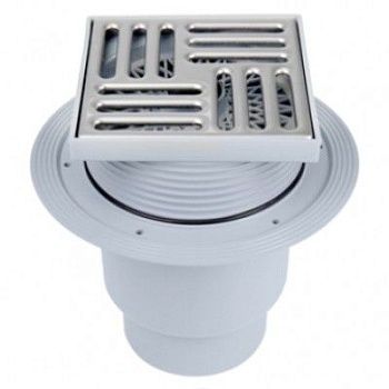 Трап вертик. регулируемый D110 метал 150*150