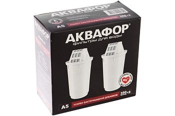 Сменный фильтрующий модуль Аквафор А5 комплект 2 штуки используется в кувшинах Аквафор, которые имею