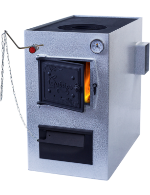 Котел отопительный Сибирь КВО 12 стальной (дымоход справа)***