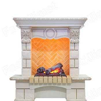 Порталы Electrolux под очаг EFP/P - 3020LS: Forte 30S. Цвет (камень/шпон): белый/белёный дуб