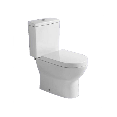 Унитаз-компакт безободковый вып 90 гр., A8857 White (белый) 700*380*790 мм P-trap,