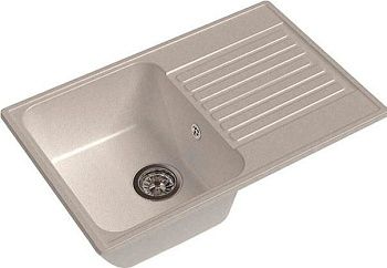 Мойка GranFest QUARZ GF-Z-78 чаша+кр 740*480, белый