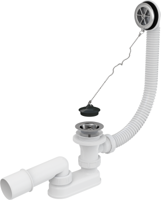 Сифон для ванны Alсaplast, хром (A501)