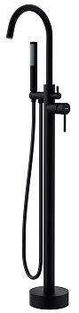 Смеситель для ванны ESKO, напольный, черный, F1B