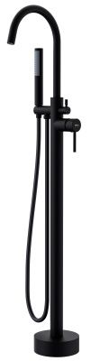 Смеситель для ванны ESKO, напольный, черный, F1B