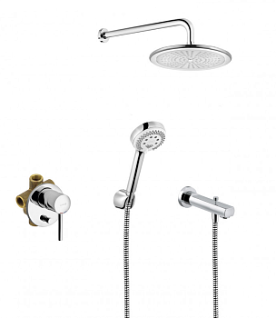 Комплект для душа KLUDI BOZZ с изливом 386310576 7 в 1