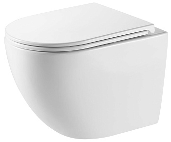 Унитаз подвесной ZILI DO ZS-067E-UQ3 МОДИ  б.ободка TORNADO, гор вып, дюропласт 520х360х375 мм