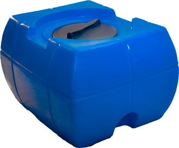 Бак пластиковый 200л с крышкой, куб