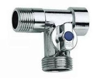 Кран шар. 1/2-3/4 угл трехпроход