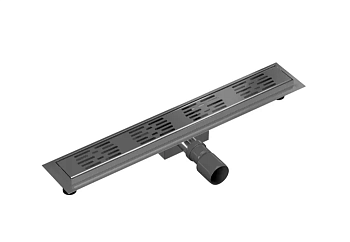 Трап для душа с гидрозатвором гор выпуск Eletto Jessie 10х50 EL00523 c решеткой нержавеющая сталь