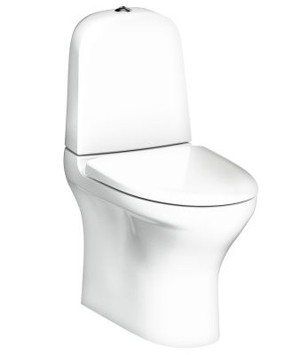 Унитаз-компакт Gustavsberg Estetic 8300: скрытый сифон, Hygienic Flush (GB1183002R1231) с сиденьем
