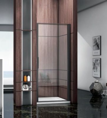 Душевая дверь в нишу COROZO PD1-10-B 1000*1950мм 6мм распашная универсальная