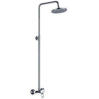 Душевой гарнитур со смесителем Rossinka B35-44, Тропический дождь, хром***
