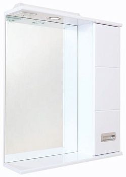 Шкаф-зеркало Балтика 67.02, 672*160*715, правый