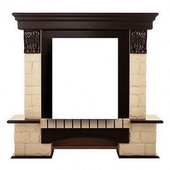 Портал Electrolux под очаг Classic EFP/P - 1020LS: Forte Classic. Цвет (камень/шпон): бежевый/тёмный