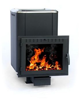 Печь банная Сибирь 18 панорамное стекло конвекция